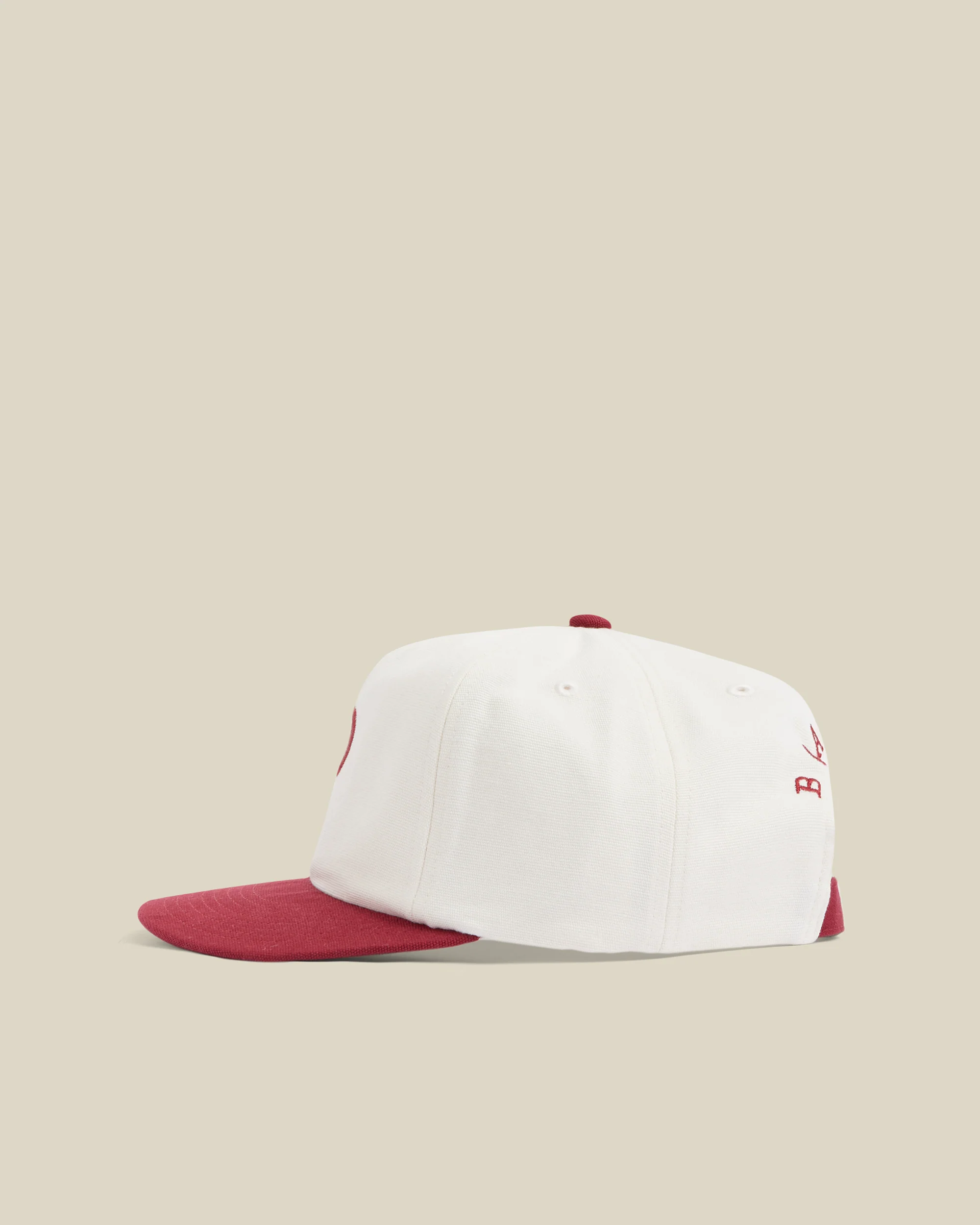 CAP CANVAS - BORDEAUX ECRU - Image 2