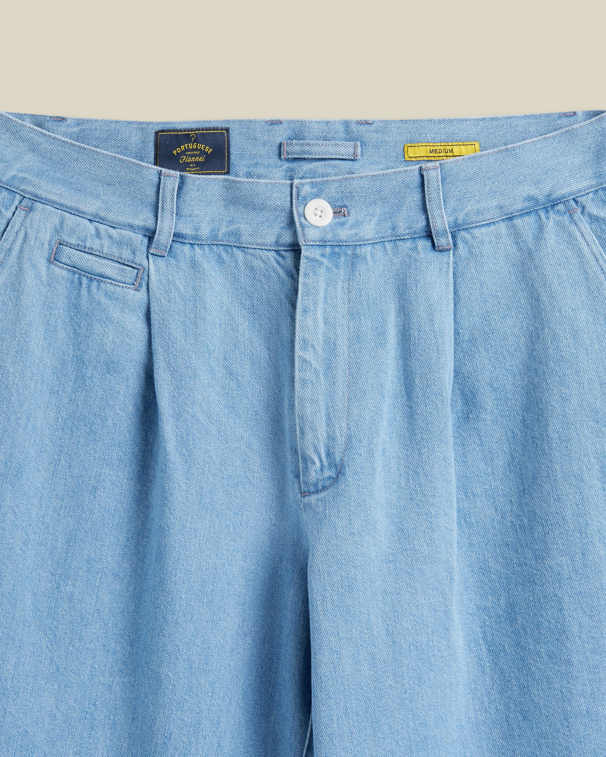 DENIM TROUSERS SINGLE PLEAT - Image 2